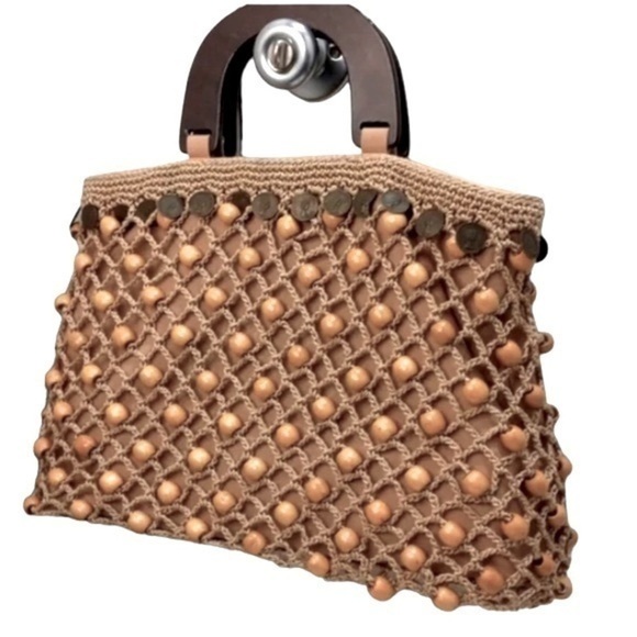 The Sak Original Crochet Purse With Queen Elizabeth Coins VINTAGE - Picture 3 of 9